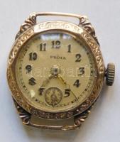 Prima márkájú 14 arany női karóra br 6,3g magyar fémjellel (1867-1937) / Prima 14 C. gold watch Gr 6,3 gr 21 mm