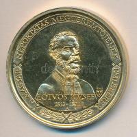 DN Eötvös József - A Magyar Népoktatás Megteremtője" aranyozott Ag (0.925) emlékérem. Szign.: Bozó (33.93g) T:PP