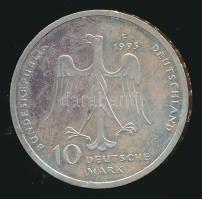 Németország 1995F 10M Ag "Oroszlán Henrik" T:2 Germany 1995F 10 Mark Ag "Henry the Lion" C:XF