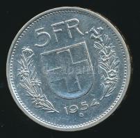 Svájc 1954B 5Fr Ag T:2- Switzerland 1954B 5 Francs Ag C:VF