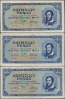 1945. 1.000.000P (3x) + 1946. 100.000P (3x) T:II,II-