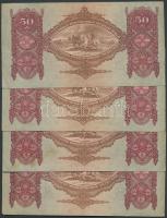 1932. 50P (4x) T:II,II-(egyiknél apró sarokhiány)