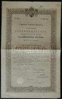 1903. Magyar Korona Országai 4%-kal kamatozó Járadékkölcsön államadóssági kötvénye 2000K-ról szelvényekkel