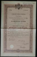 1892. Magyar Korona Országai 4%-kal kamatozó Járadékkölcsön államadóssági kötvénye 1000K-ról