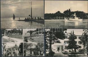 220 db FF Balaton képeslap, sok vitorlás és hajó