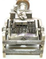 Régi fa nyeles dátumbélyegző 16cm magas