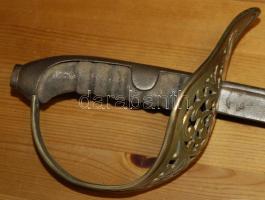 Sollingeni acél pengéjű huszárkard áttört kosárral, szövettel burkolt markolattal / Vintage hussar-s...