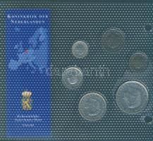 Hollandia 1950-1980. 1c-2G 6klf darab "Az utolsó Gulden forgalmi pénzek" szettben T:1,1-
N...