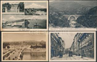 130 db érdekes, nagyrészt régi képeslap közutakról, hidakról