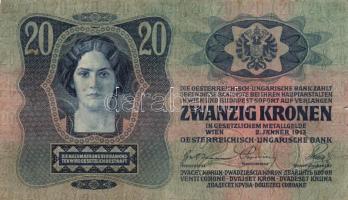 1912. 100K "Citta di Fiume" + "Deutschösterreich" fny.-al +  1913. 20K (2x) "Citta di Fiume" fny.-al T:II-III