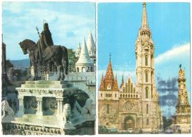 55 db modern Budapest képeslap, fekete-fehérekkel