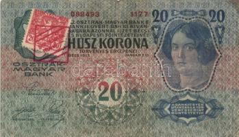 1902. 1000K hamis "Magyarország" körbélyegzővel, áthúzással érvénytelenítve és "Stemp...