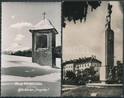 100 db modern külföldi városképes lap, közte fekete-fehérek