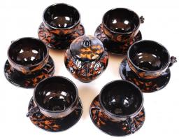 6 db kerámia teás csésze és csészealj / Ceramic tea cup