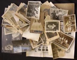 cca 1880-1960 Fotó hagyaték tétel, kb 40 db , benne katonai és keményhátú is / Mixed photos