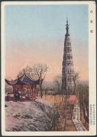 100 db színes, modern ázsiai képeslap