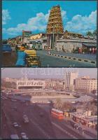 100 db színes, modern ázsiai képeslap