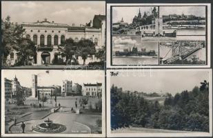 100 db klf FF képeslap, nagyrészt városképek, régi és modern vegyesen