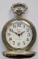 Japona modern mechanikus zsebóra vadász motívumos tokkal / Modern pocket-watch with hunter topic