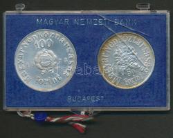 1973. 50Ft Ag + 100Ft Ag "Petőfi" T:BU eredeti MNB plasztiktokban!