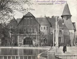 1910 Vienna Hunting Expo Hungarian castle folding card