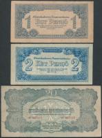 1944. "Vörös Hadsereg" 1P, 2P, 20P, 50P, 100P T:II-,III