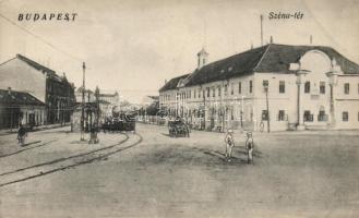 Budapest II. Széna tér villamossal