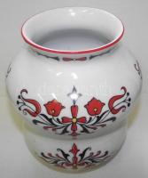Jelzett Zsolnay porcelán váza / Zsolnay chinaware vase 18cm