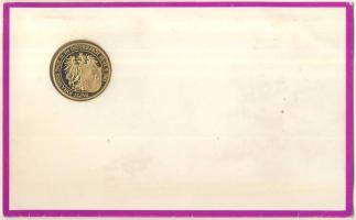 Ausztria 1983. "II. János Pál pápa látogatása Ausztriában" aranyozott fém emlékérem (35mm)...