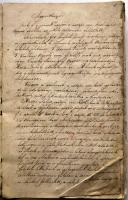 1869 Nadapi római katolikus egyházközség iskolaszékének megalakulásáról és sok éves működéséről tudósító jegyzőkönyv. Helytörténeti érdekesség, a borító rossz állapotban