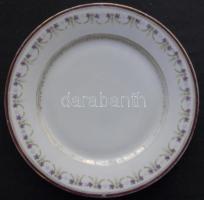 cca 1910 Apró virágokkal díszített sorszámozott jelzés nélküli porcelán tál / Numbered chinaware bow...
