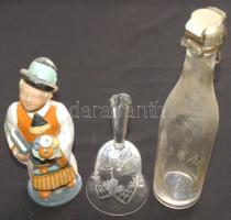 Vegyes bolhapiac tétel: Masszírozógép, lemezárugyári játékok, szivardobozok, tv csövek