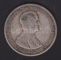 1930. 5P Ag "Horthy jobbra" T:3