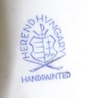 Herendi porcelán kézzel festett puttó szobor / Herend handpainted chinaware boy 18 cm