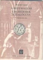 1981. Huszár Lajos: A Régi Magyar Emlékérmek Katalógusa (5. Újkor) 1740-1849., MÉE kiadás