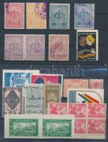 Román levélzárók konzulátusi bélyegek 24 db, 2 stecklapon