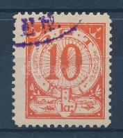 1890 DDSG menetjegy illeték 10kr