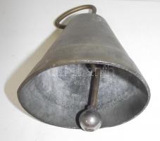 Nagyméretű réz kolomp 14cm magas