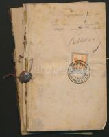 7 db vegyes állapotú leckekönyv, bizonyítvány jó aláírásokkal