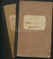 7 db vegyes állapotú leckekönyv, bizonyítvány jó aláírásokkal