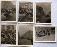 1956 6 db kis fotó a forradalom eseményeiről  / 6 photos of the 1956 Hungarian uprising 5x7 cm