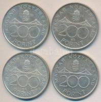 1994. 200Ft Ag "Deák" (4x) T:2,2-