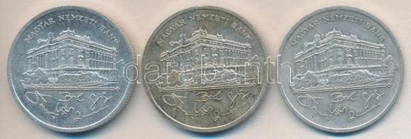 1992. 200Ft Ag "MNB" (3x) T:2