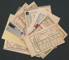 10 db közlekedési jegy és bérletszelvény
