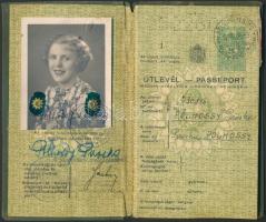 1939 Keményfedeles útlevél / Passport