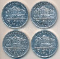 1992. 200Ft Ag "MNB" (4x) T:2+,2