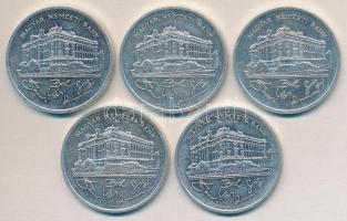 1992. 200Ft Ag "MNB" (5x) T:2+,2