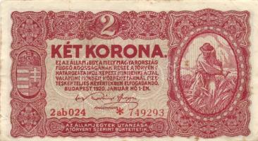 1920. 2K (20x) kétféle típus T:II,II-,III