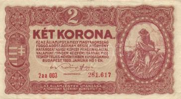 1920. 2K (20x) kétféle típus T:II,II-,III