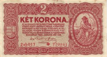 1920. 2K (20x) kétféle típus T:II,II-,III